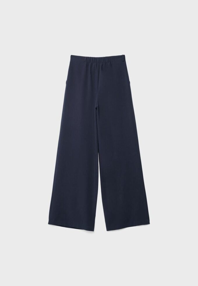 Wide Leg Hosen mit Schnallendetail