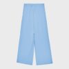 Wide Leg Hosen mit Schnallendetail