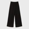 Wide Leg Hosen mit Schnallendetail