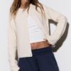 Wide Leg Plüschhose mit Zierdetails