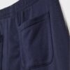 Wide Leg Plüschhose mit Zierdetails