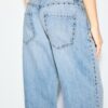 Wide Leg-Schnitt, lockere Jeans mit Nieten