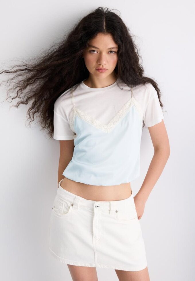 Zeilagiges Camisole-T-Shirt