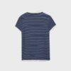 Zeilagiges Kurzarm-Polo-T-Shirt