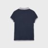 Zeilagiges Kurzarm-Polo-T-Shirt