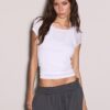 Zeilagiges Kurzarm-T-Shirt