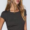 Zeilagiges Kurzarm-T-Shirt