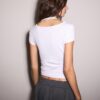 Zeilagiges Kurzarm-T-Shirt