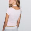 Zeilagiges Kurzarm-T-Shirt