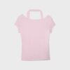 Zeilagiges Kurzarm-T-Shirt