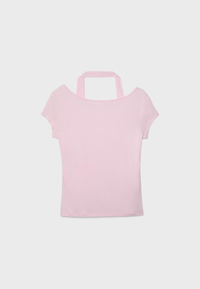 Zeilagiges Kurzarm-T-Shirt