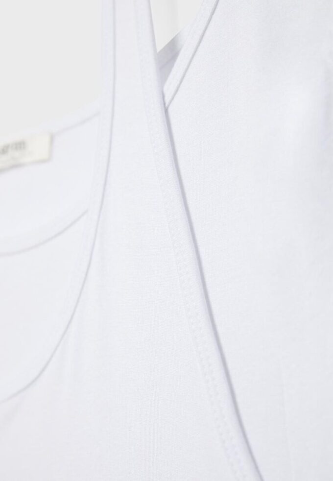 Zeilagiges Kurzarm-T-Shirt